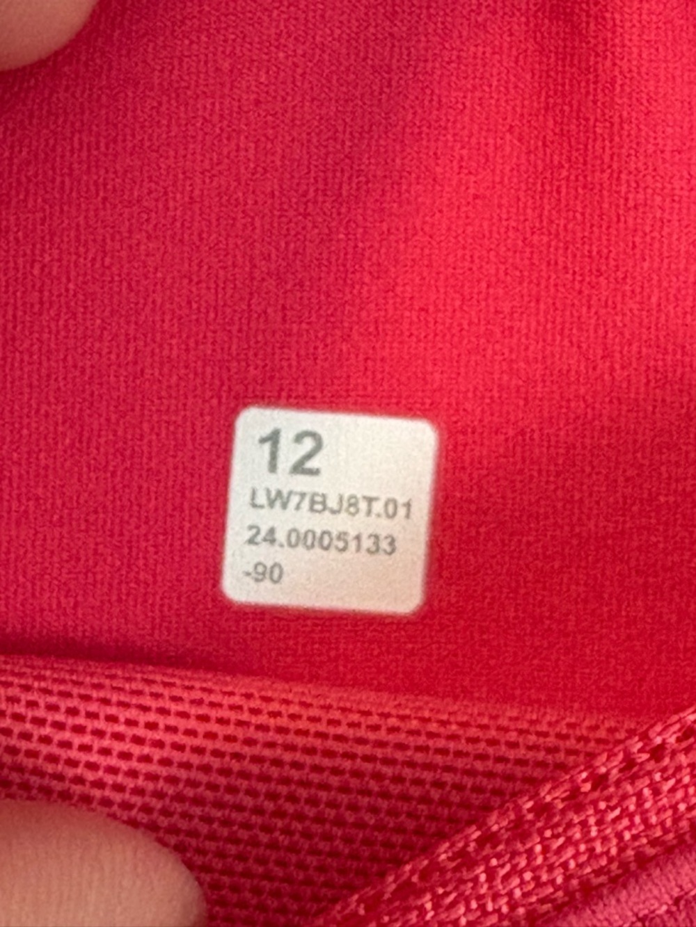 Lululemon Speed Up High-Rise Lined Short 4" Red Glow size 12 - Picture 5 of 7